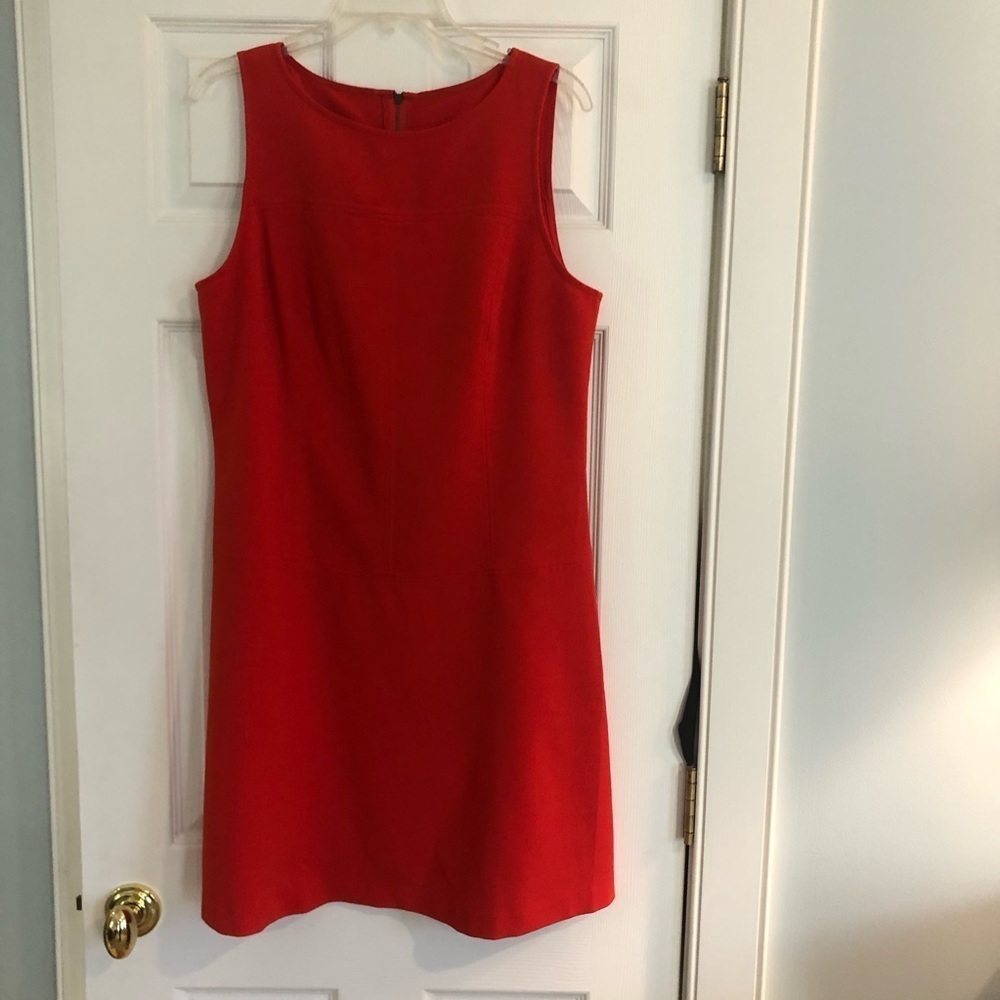 LOFT Sleeveless Sheath Dress Orange Red!